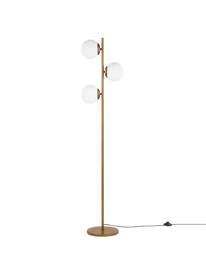 Beliani Stehleuchten WADI in Gold - (W) 35 x (H) 153 x (L) 35 cm günstig kaufen onesize