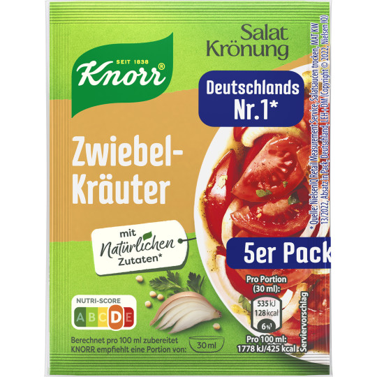 Knorr Salatkrönung Zwiebel-Kräuter 5ST