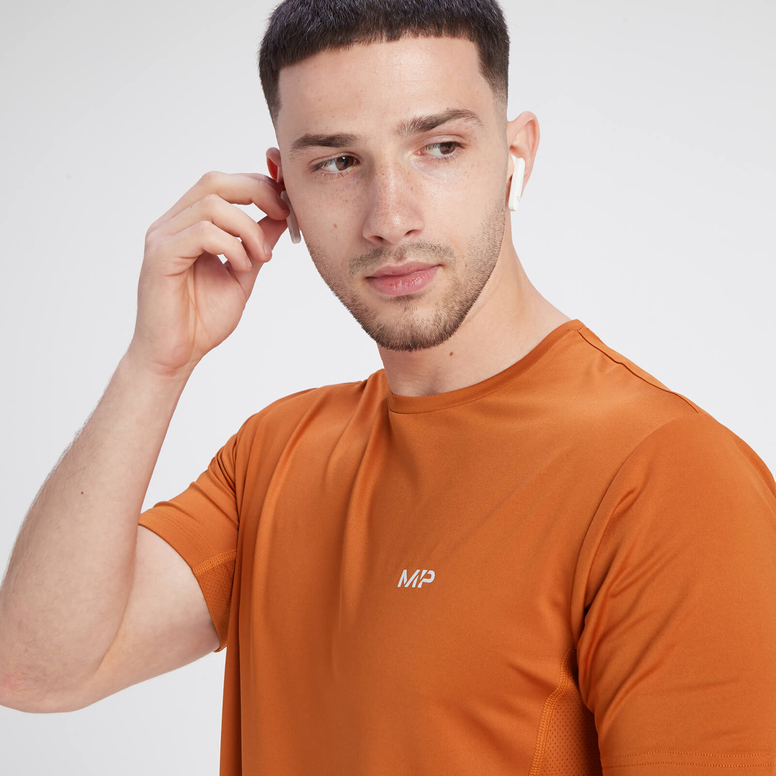 T-shirt à manches courtes MP Velocity pour hommes – Gingembre foncé