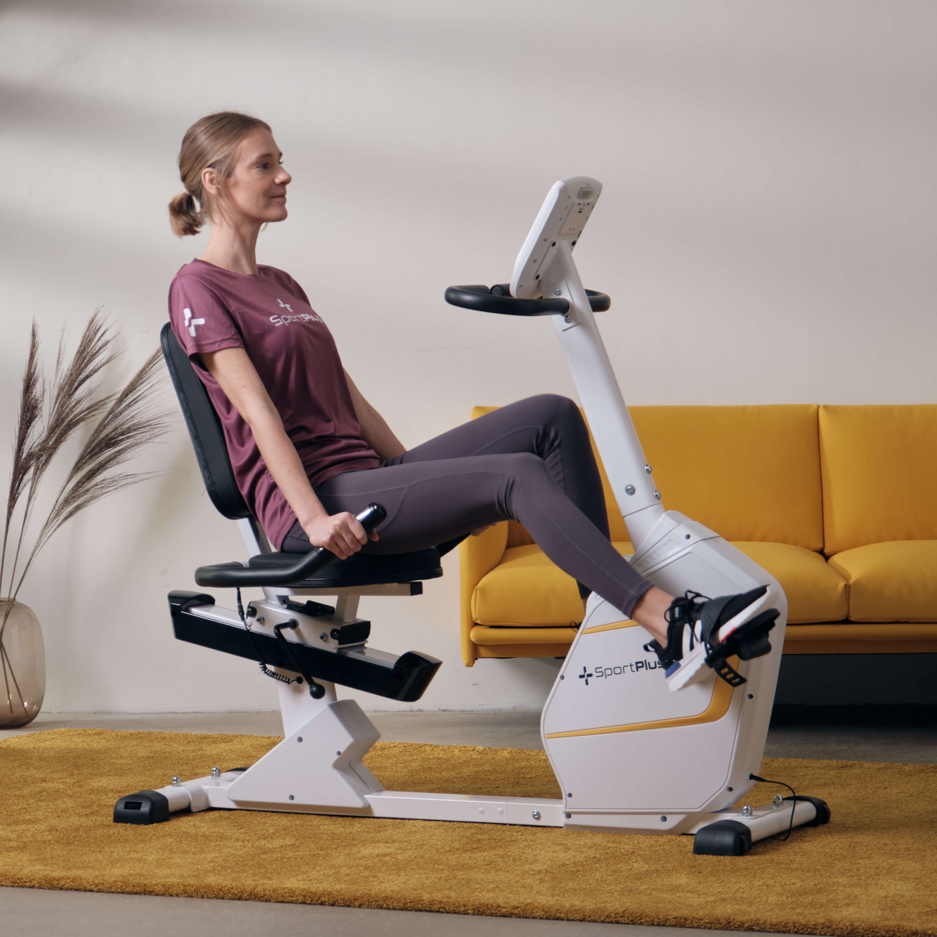 SportPlus Heimtrainer SP-RB-9900-W-iE, Sitzheimtrainer, App-Steuerung, SP-RB-9900-iE