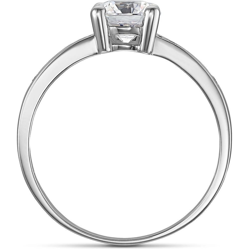 FAVS Bague pour femme 375 Or blanc or blanc Bague