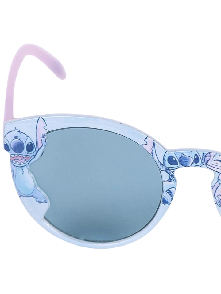 Lilo & Stitch Sonnenbrille mit Glitzerdetails Stitch & Angel  in Hellblau günstig kaufen onesize