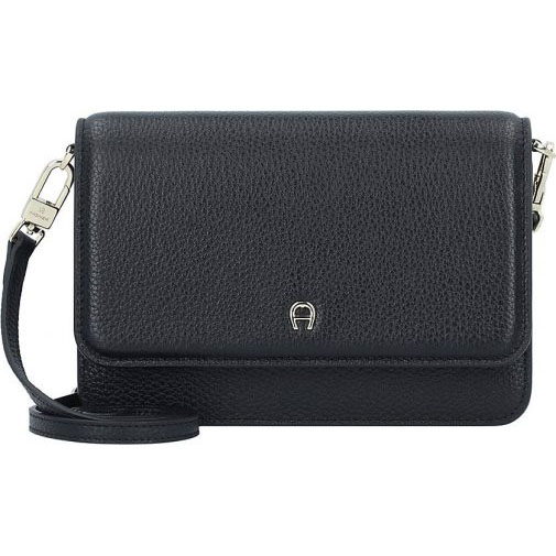 AIGNER Wallet On Strap Clutch Tasche RFID Schutz Leder 19.5 cm