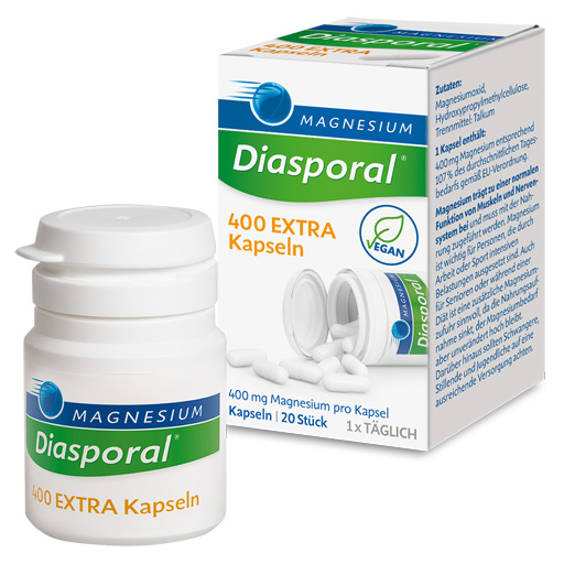 MAGNESIUM DIASPORAL 400 Extra Kapseln  20 St  Kapseln
