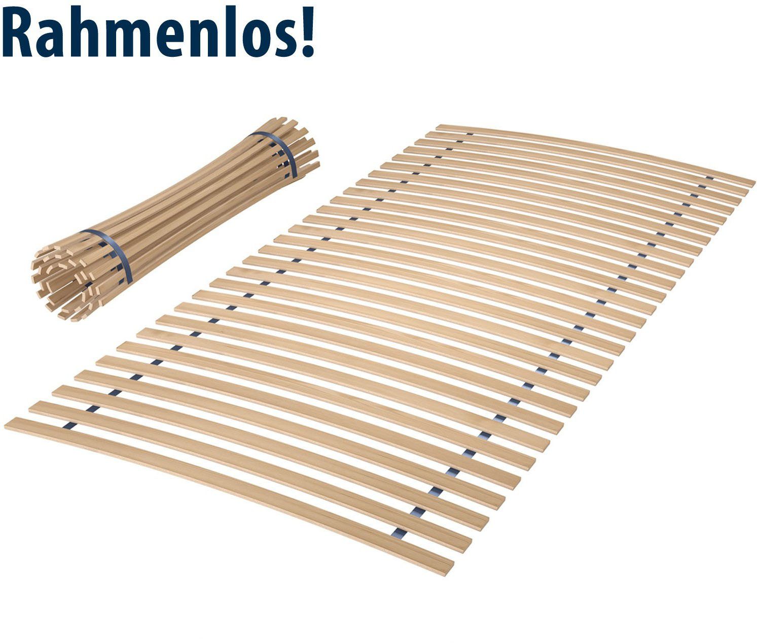 Rollrost Basic Comfort, Jekatex, Kopfteil nicht verstellbar, Fußteil nicht verstellbar, belastbarer Lattenrost, in 90x200 cm und weiteren Größen erhältlich