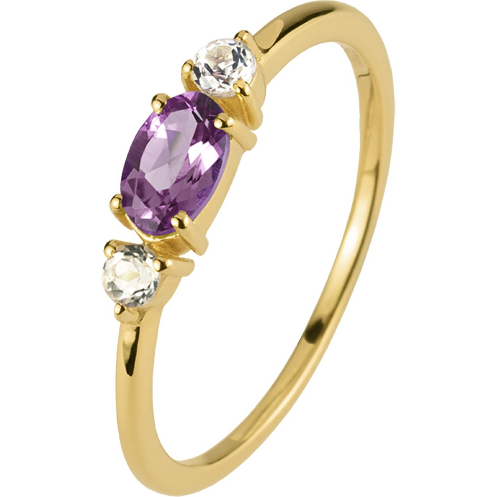 Jacques Lemans Bague pour femme 925 Argent lilas Bague