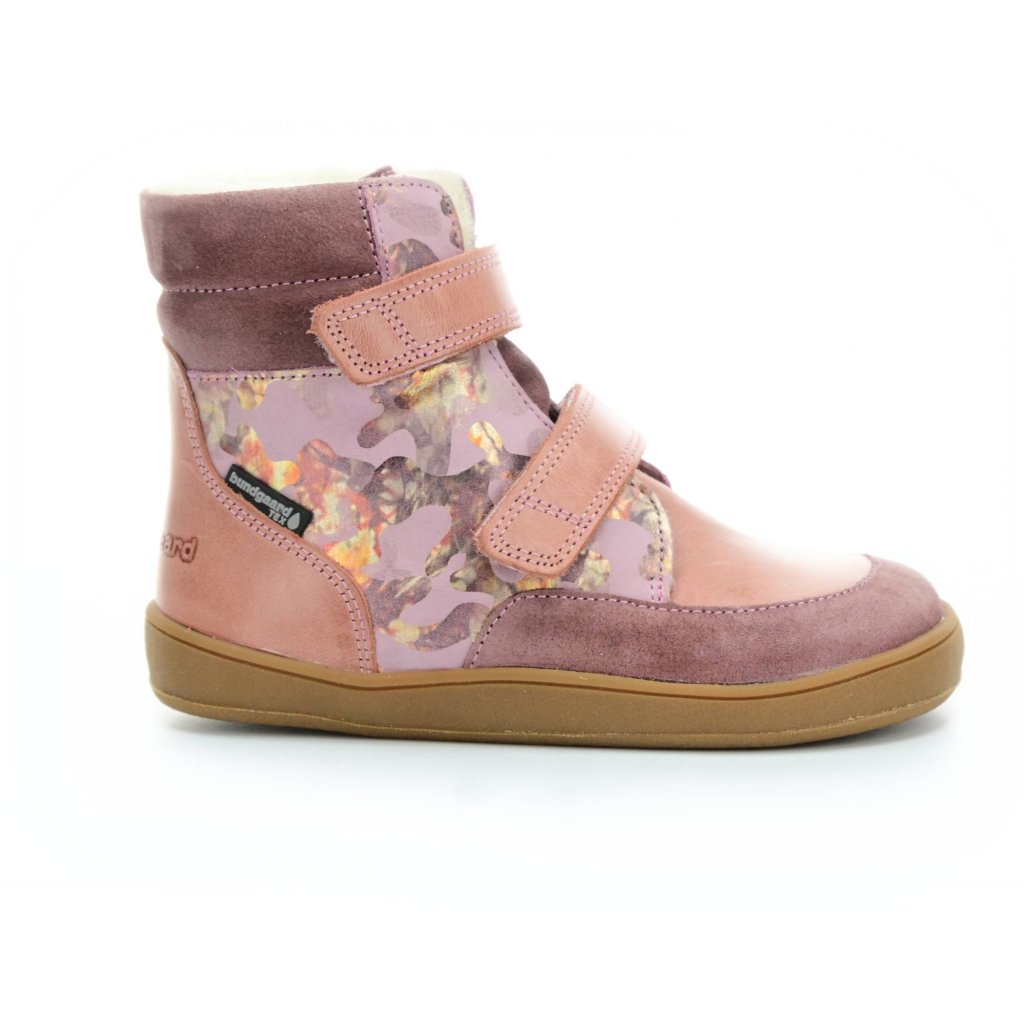Bundgaard Basil Strap II Tex Rose Mili rosa Barfuß-Stiefeletten