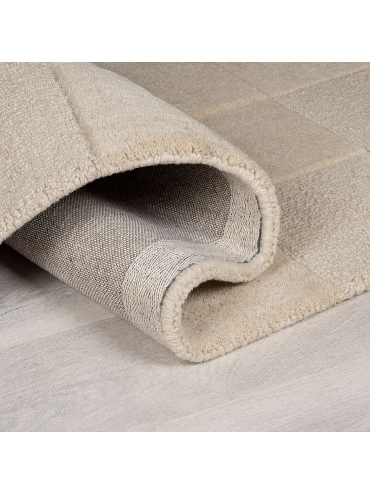 Flair Rugs Woll-Teppich in Creme günstig kaufen