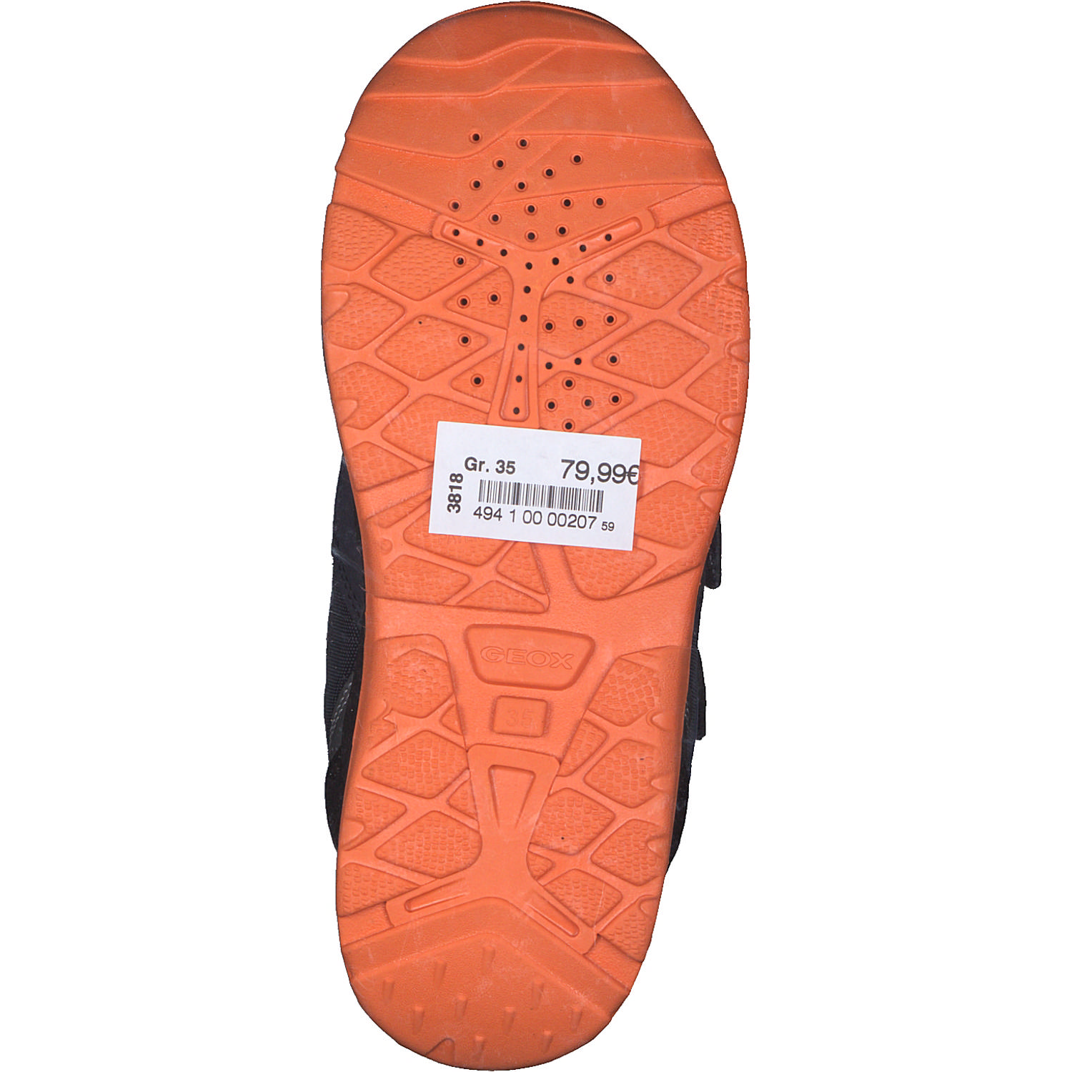 Geox J26FSB, Stiefeletten (Kinder), Kinder, NAVY/ORANGE