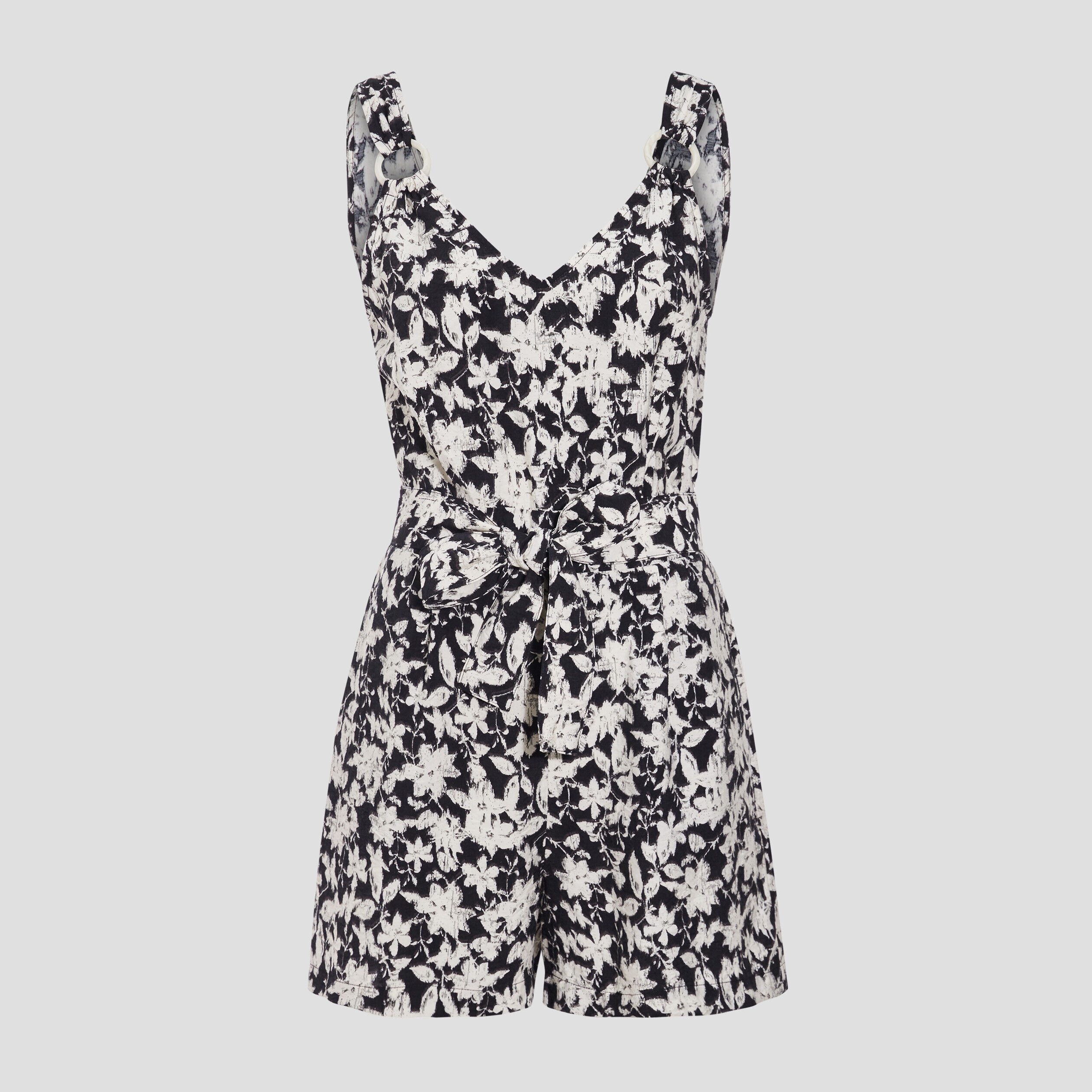 Combishort droite avec anneaux noir femme | Cache Cache