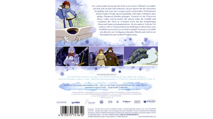 Nausicaä - Aus dem Tal der Winde - White Edition