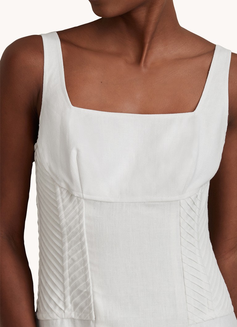 Reiss Etta lanena midi haljina