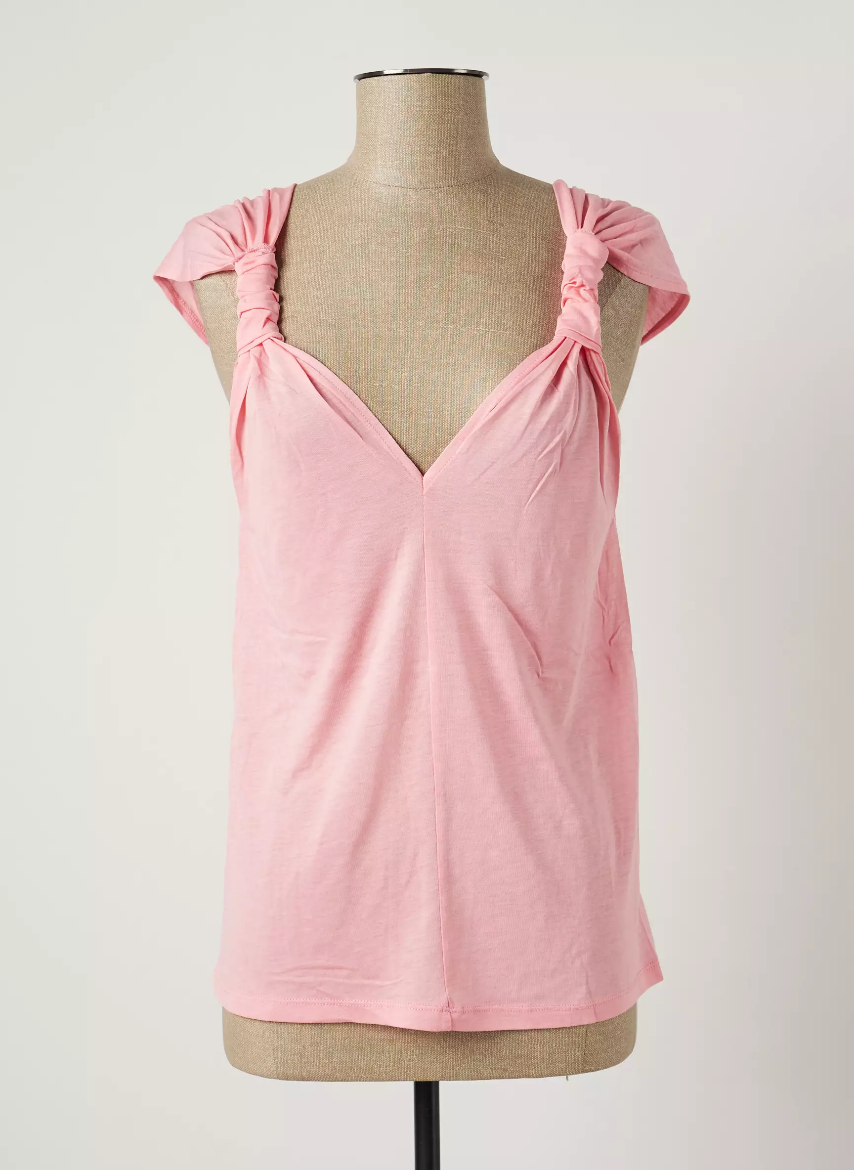 Benetton Debardeurs Femme couleur rose