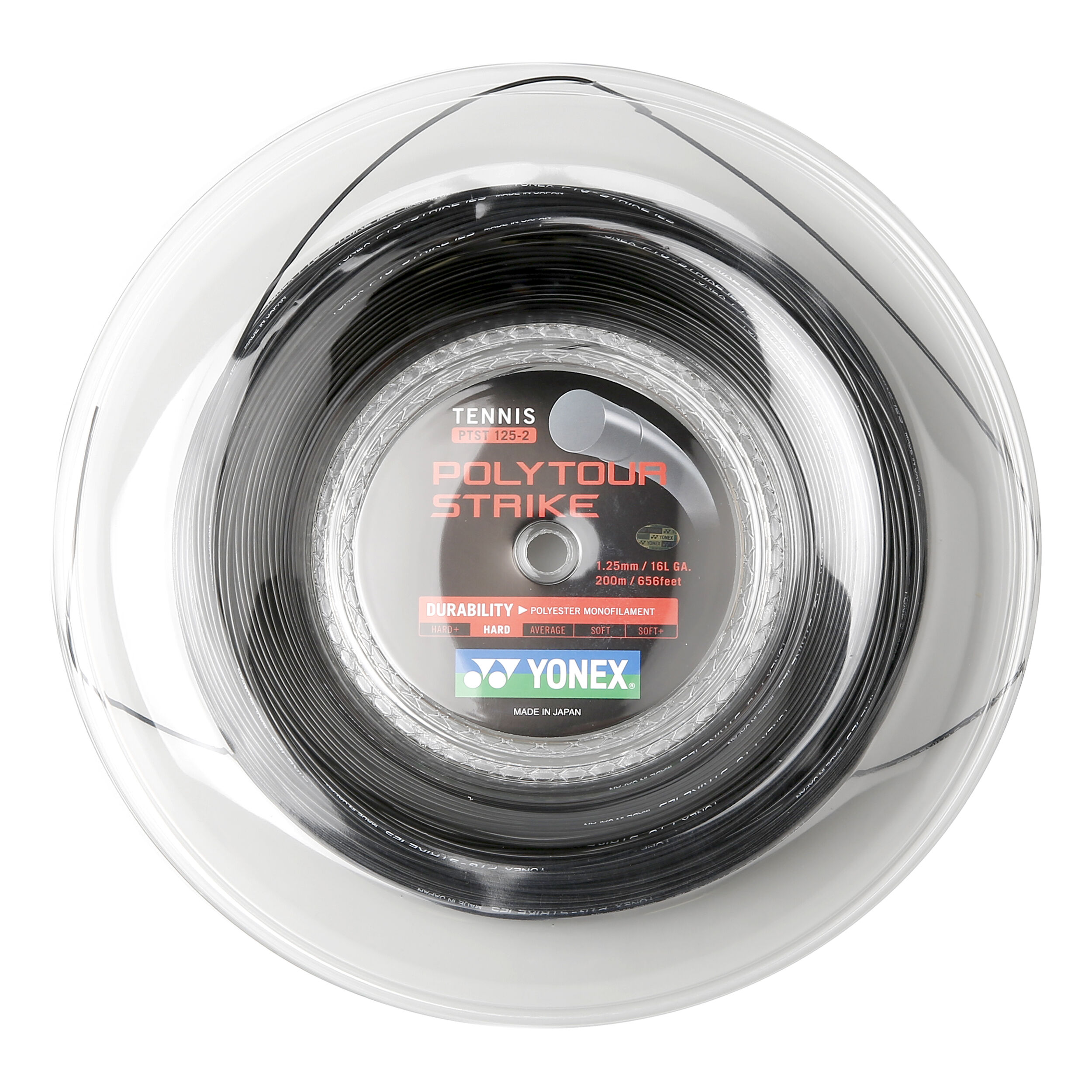Poly Tour Strike Saitenrolle 200m - Schwarz