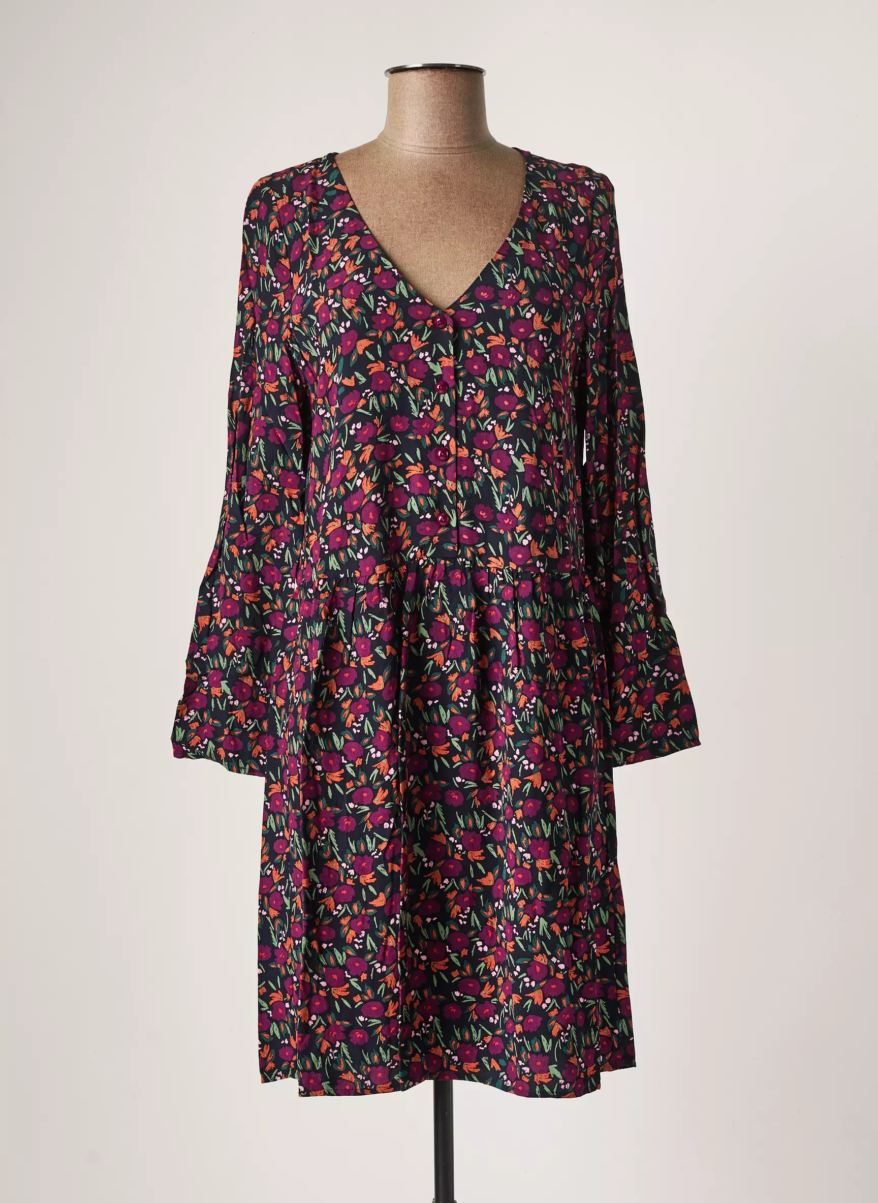 Des Petits Hauts Robes Mi Longues Femme couleur violet
