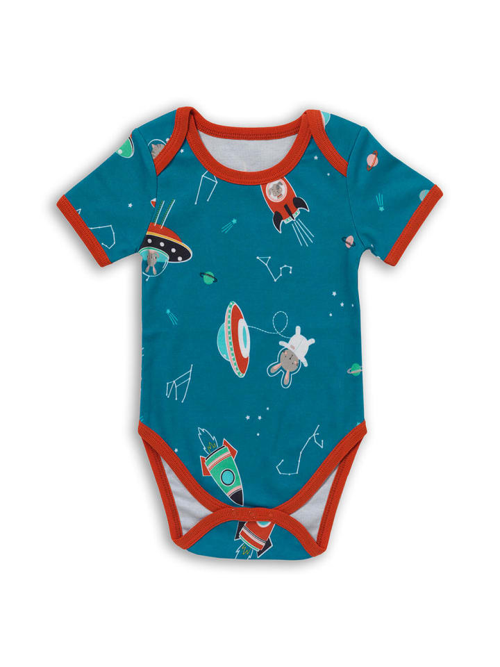 Schlummersack Bio Baby-Bodys kurzarm 5er-Pack in Blau günstig kaufen