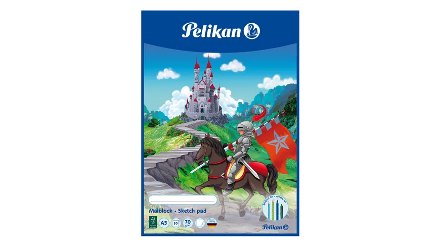 Pelikan Malblock A3 sortiert 30 Blatt 70g/qm