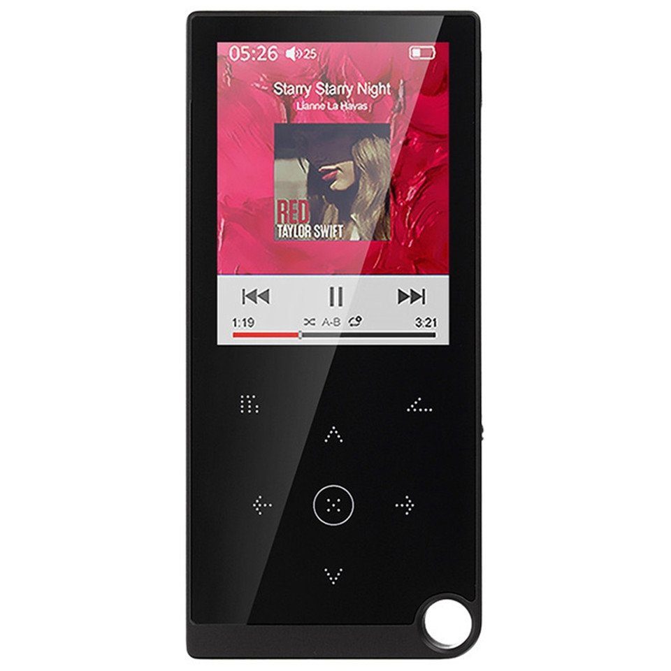 ERHWIO Bluetooth MP3/MP4-Player, 2,4-Zoll-Touch-Taste, 64G MP3-Player (Verlustfreier MP3-Player: E-Book, Wecker, Timer)