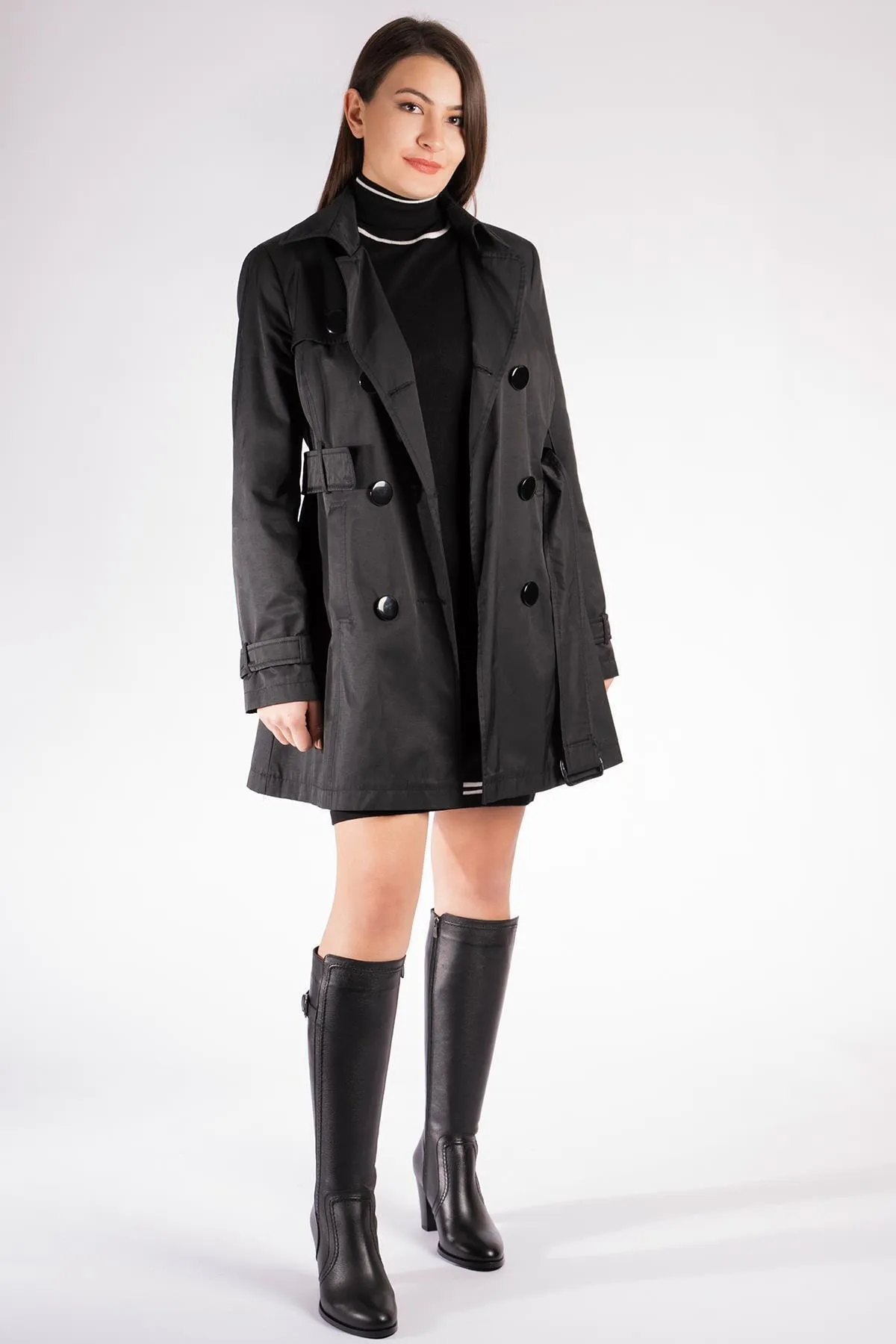 CZ London  Damenstiefel aus echtem Leder mit Absatz, Winterschuhe