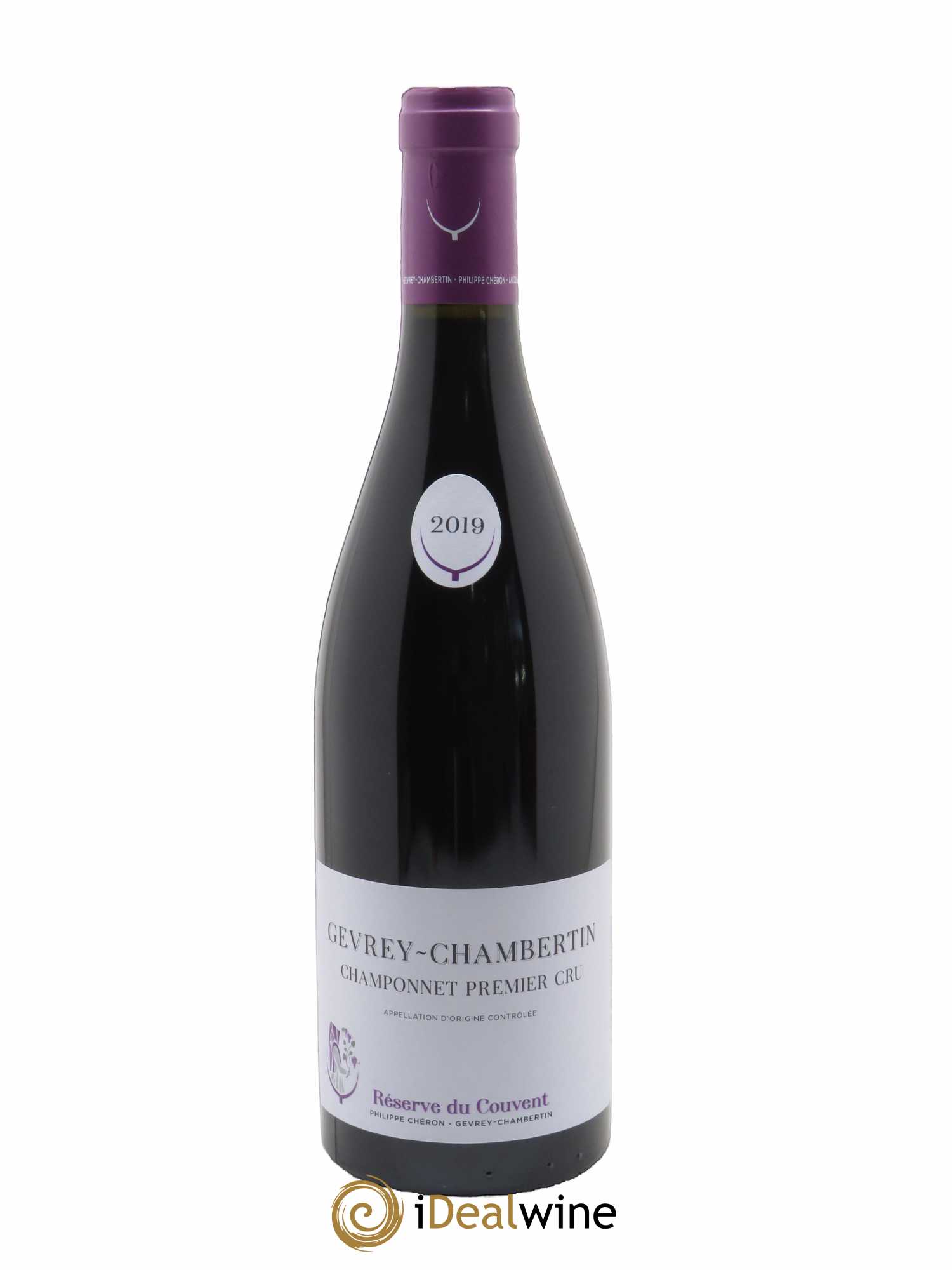 Gevrey-Chambertin 1er Cru Champonnet Domaine du Couvent  2019 - Lot de 1 Bouteille