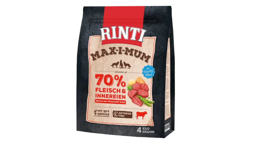 RINTI Hundetrockenfutter MAX-I-MUM Rind 4 kg