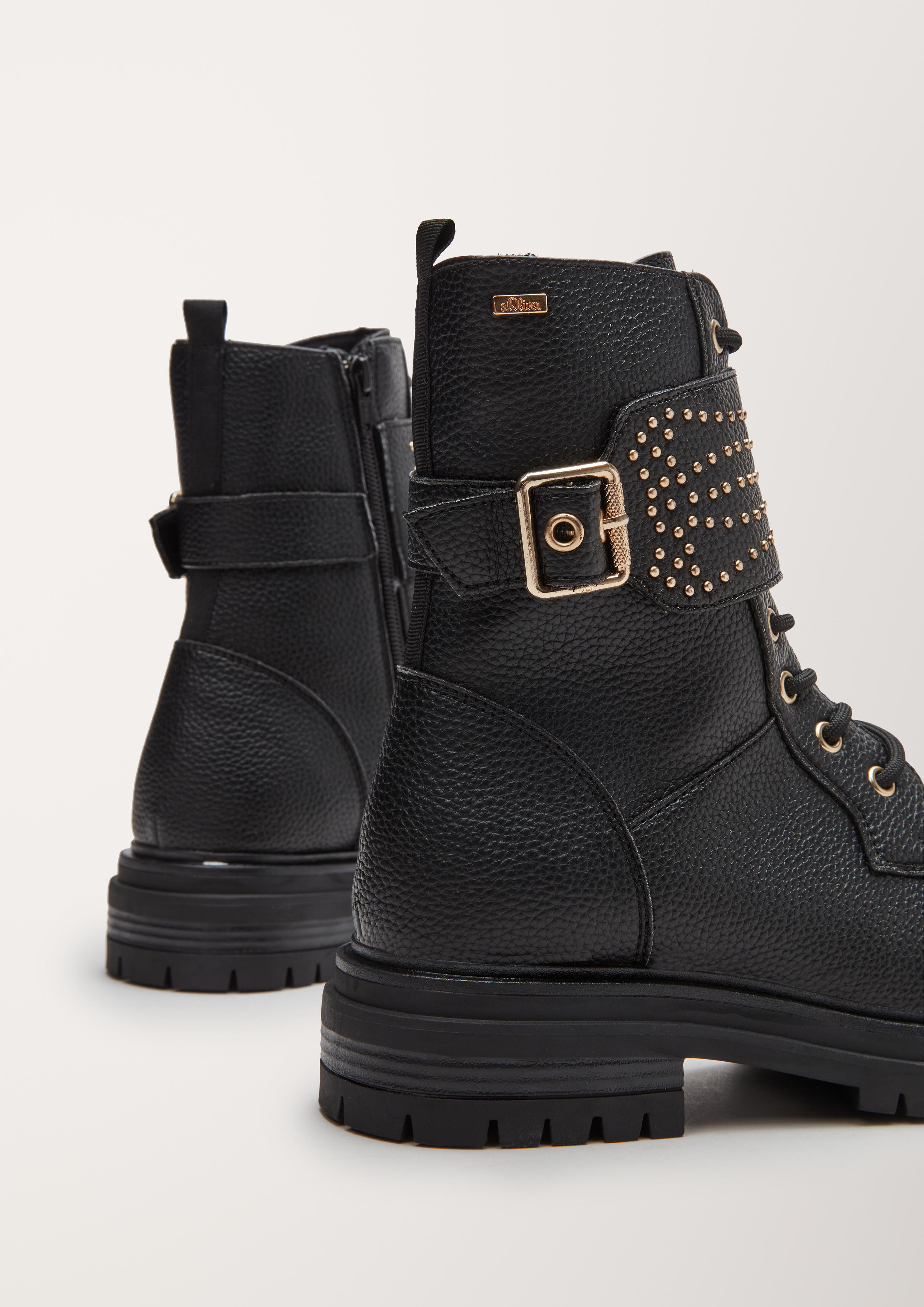 Schnürstiefel mit Zierriegel  101.107.101.25211-001
