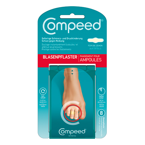 COMPEED Blasenpflaster an den Zehen  8 St  Pflaster