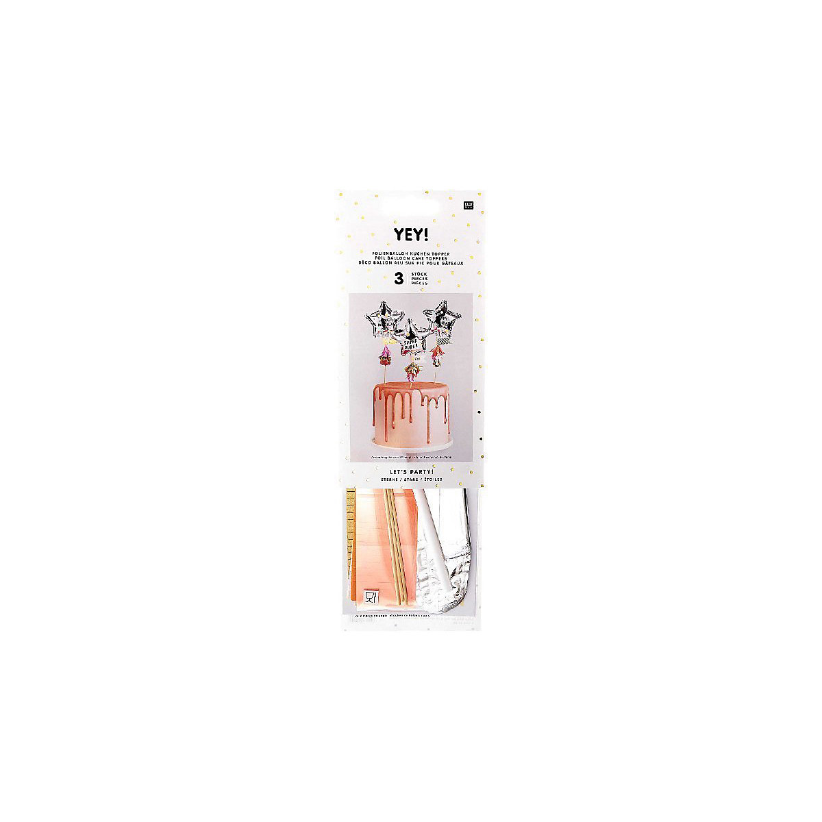Folienballon Topper, Sterne