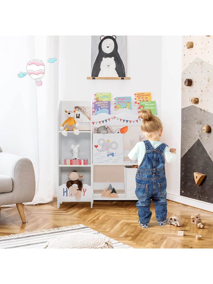 COSTWAY Kinderzimmerschrank in Weiß günstig kaufen 30 cm