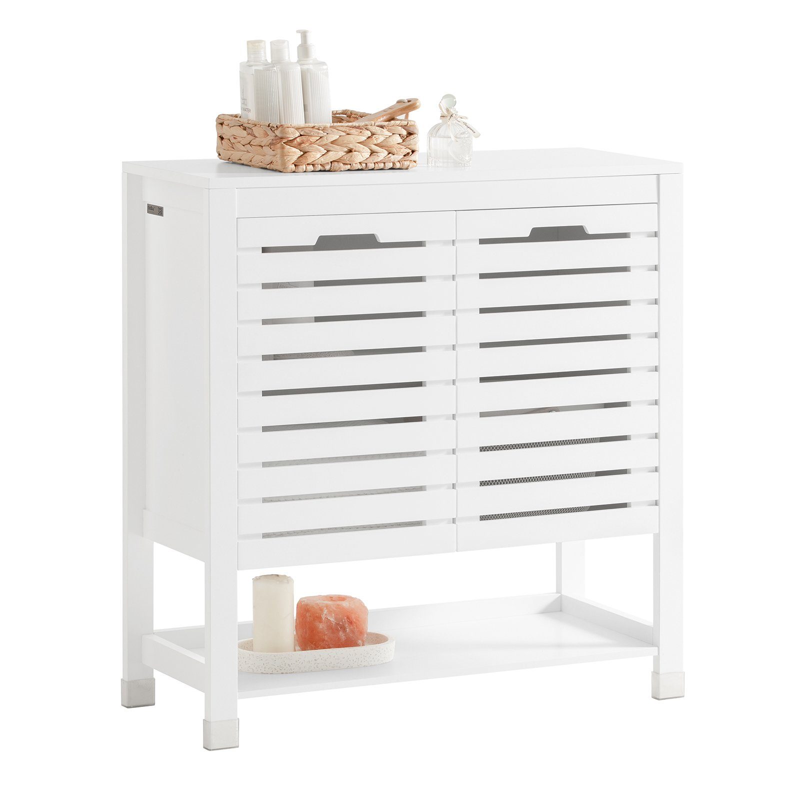 SoBuy Badkommode BZR50, Badschrank fürs Bad Badezimmerschrank Aufbewahrungsschrank Flurschrank