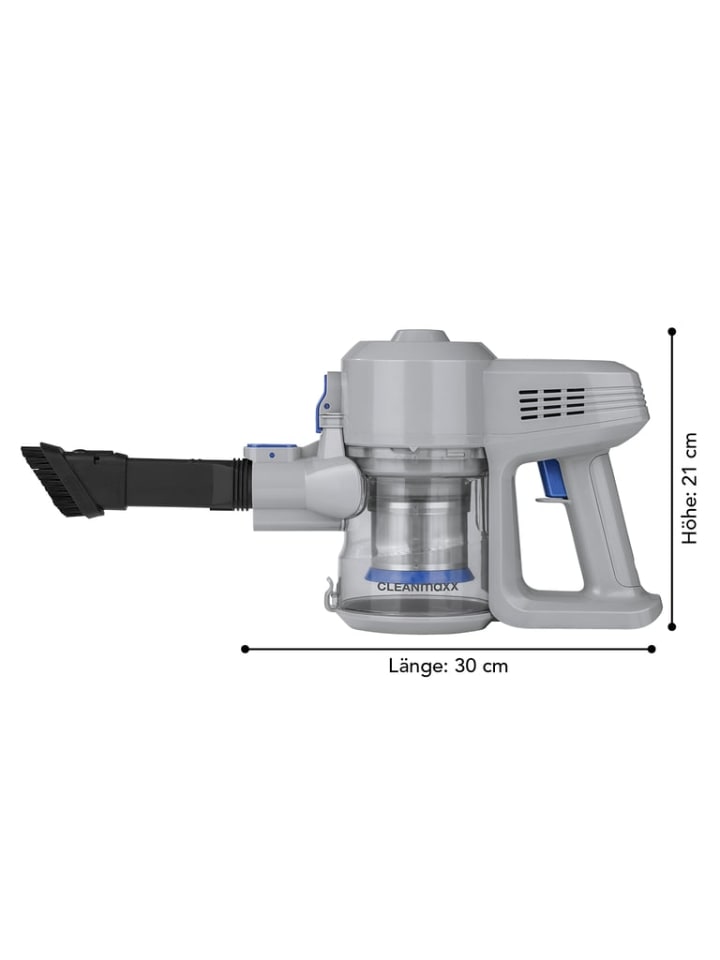 CLEANmaxx CLEANmaxx Akku-Zyklon-Staubsauger 22,2V - hellgrau/blau günstig kaufen onesize