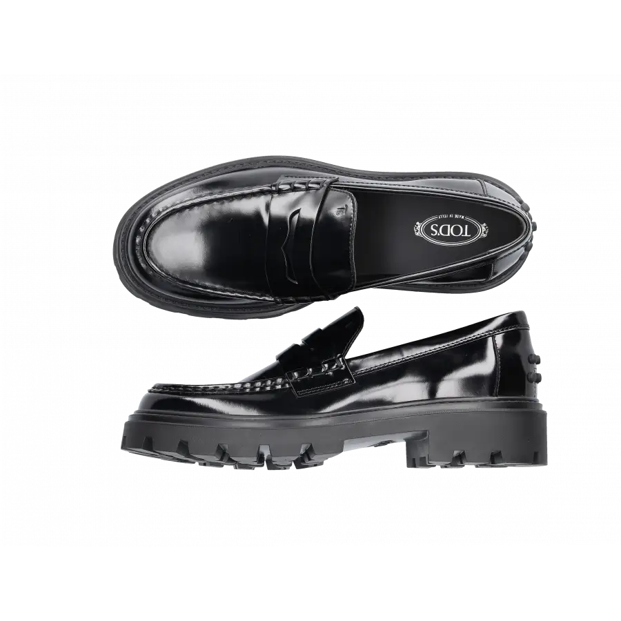 Tod's - Loafer LEATHER Kalbsleder - schwarz