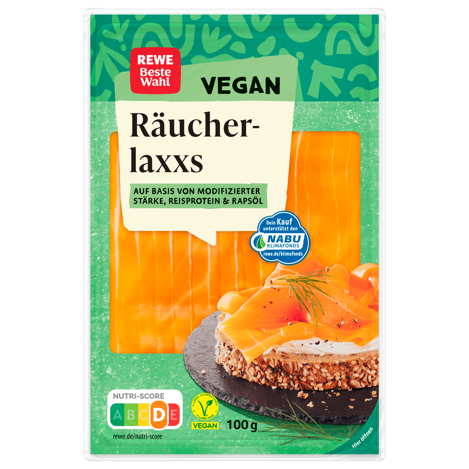 REWE Beste Wahl Räucherlaxxs vegan 100g