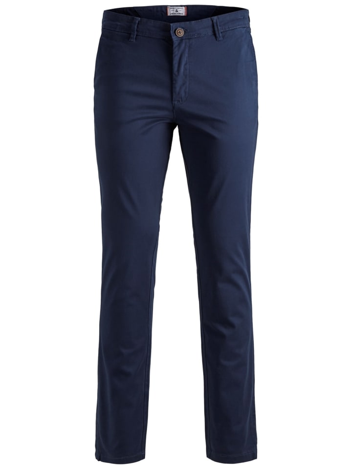 Jack & Jones Stoffhose / Chino MARCO BOWIE slim in Blau günstig kaufen