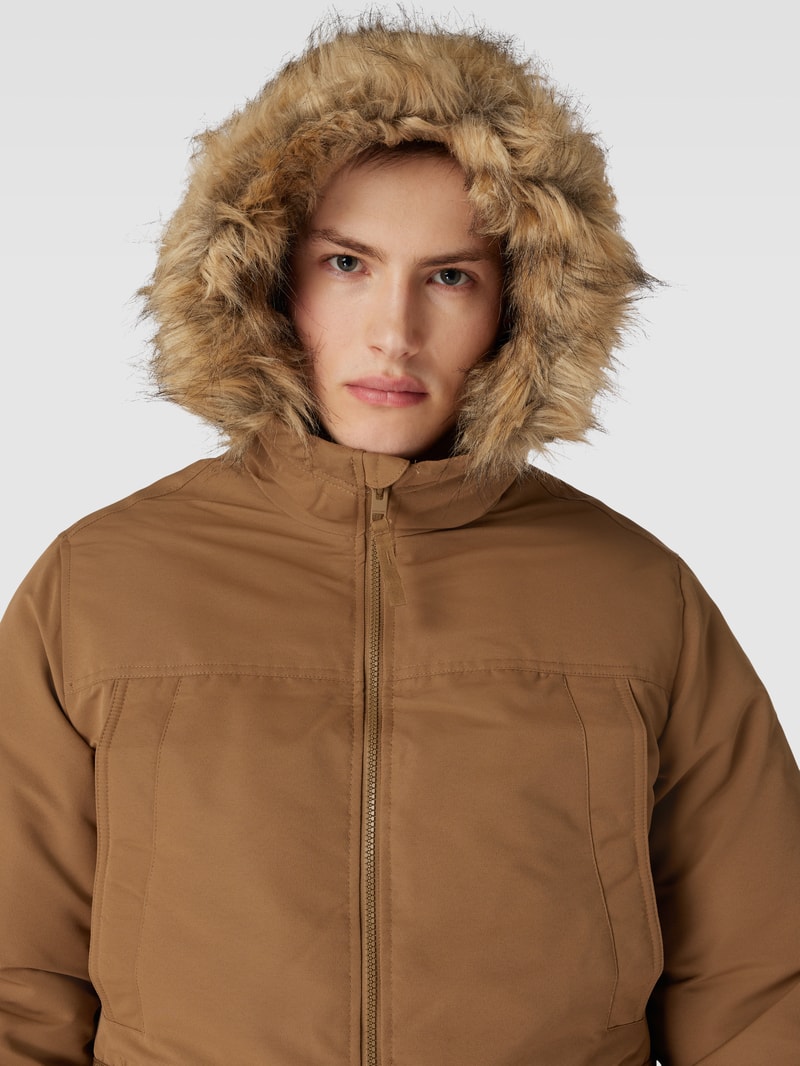 Parka mit Kunstfellbesatz Modell 'EWING' in camel