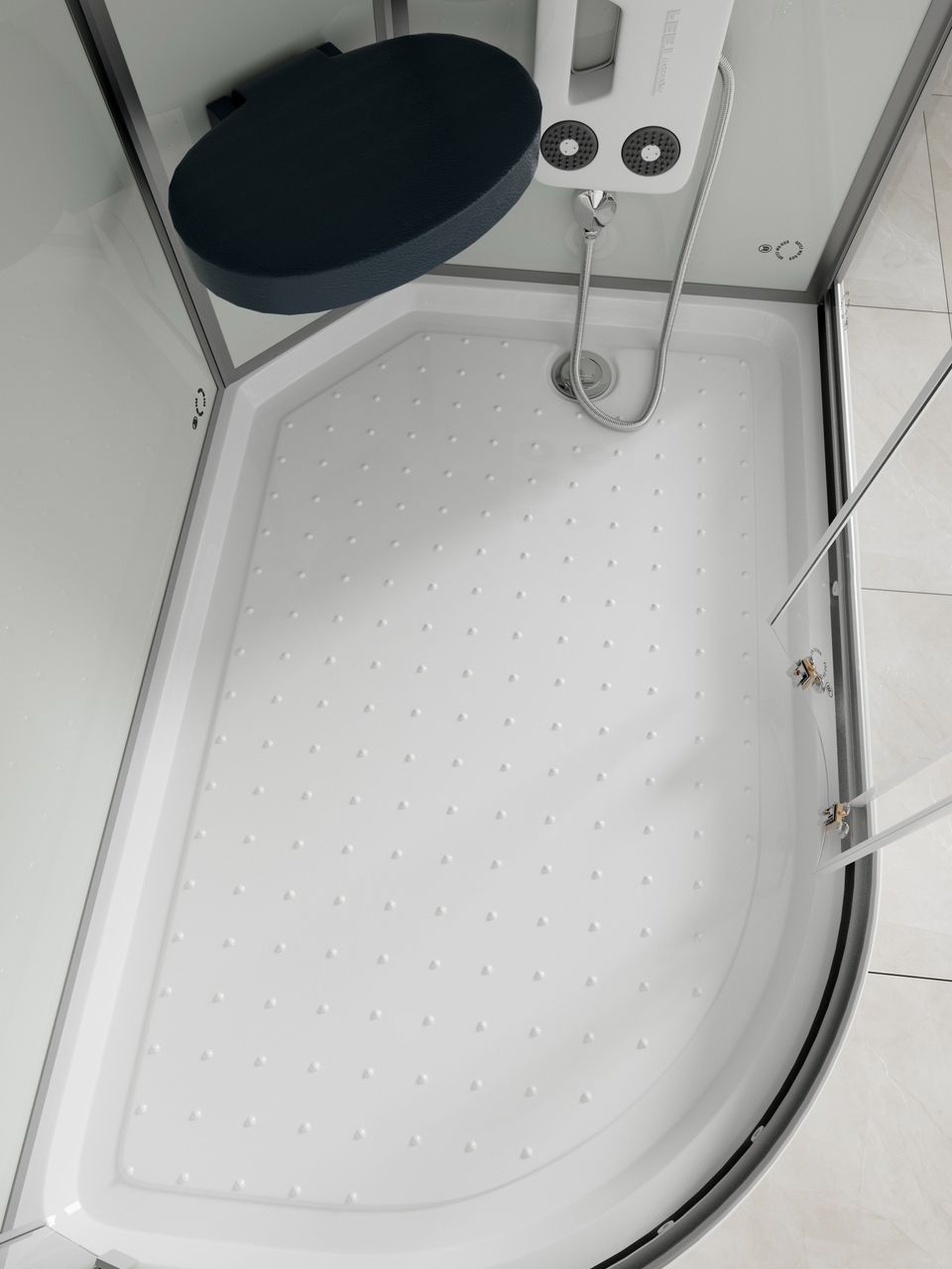 Home Deluxe Dampfdusche WHITE PEARL - 120 x 80 cm Links