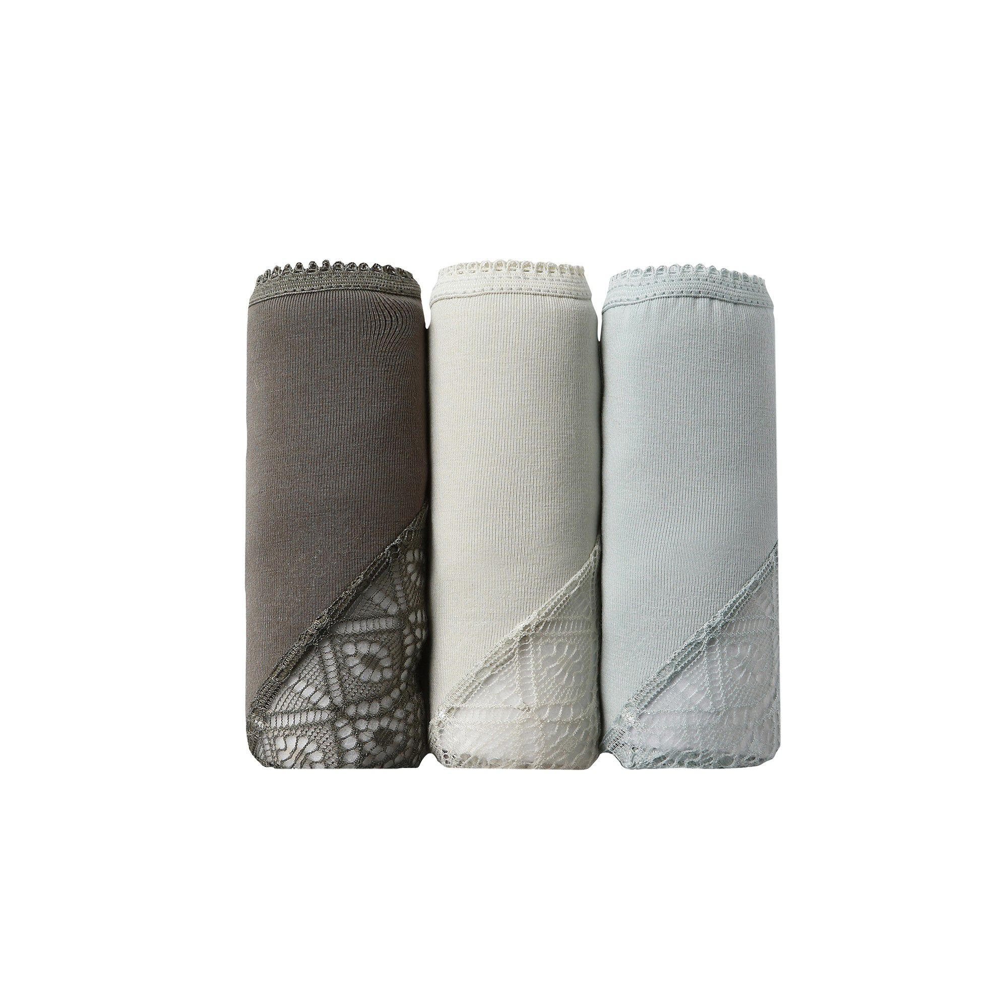 Culotte forme tanga en coton et dentelle