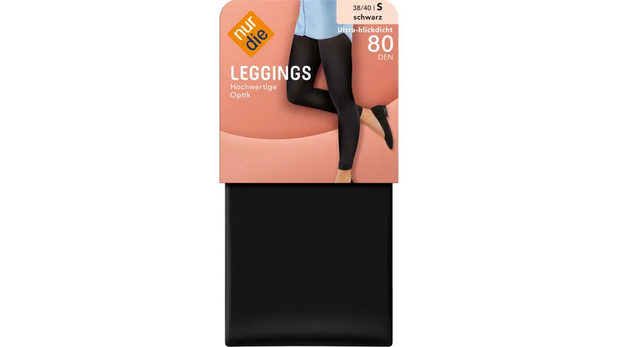 NUR DIE Damen Leggings 80 DEN schwarz