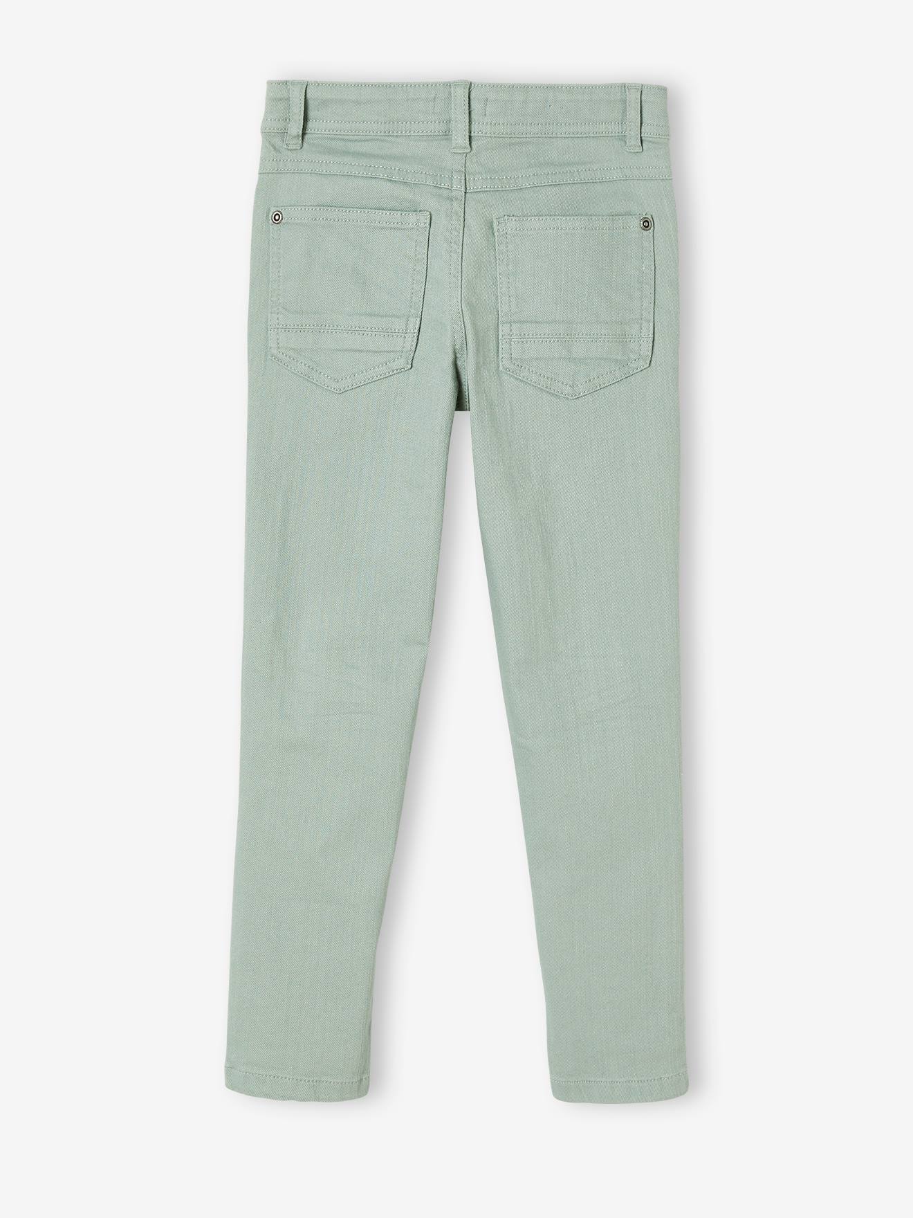 Pantalon slim MorphologiK MEDIUM garçon noisette