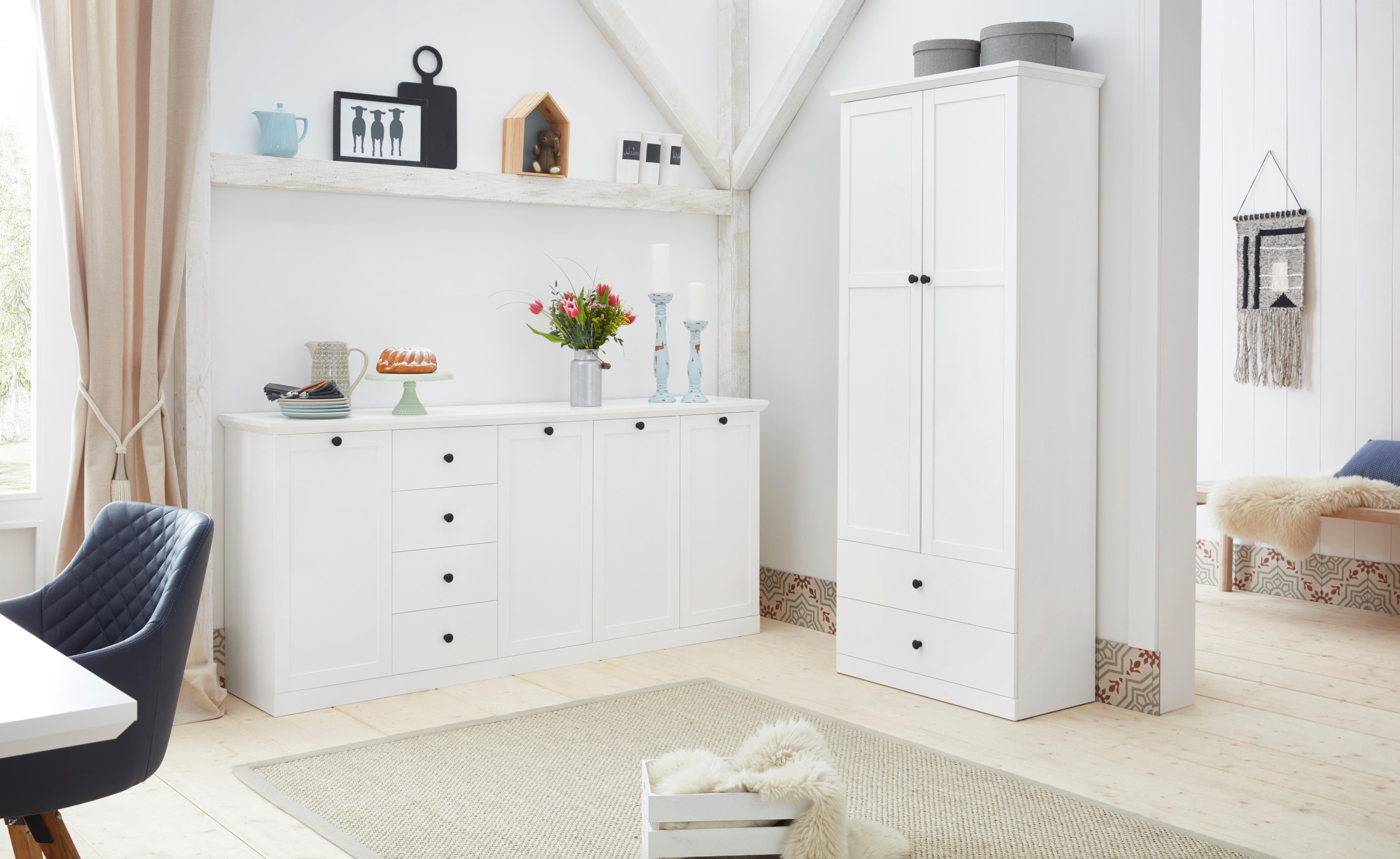 Home affaire Sideboard Örebro, zeitloser Landhausstil, mit Vollauszug