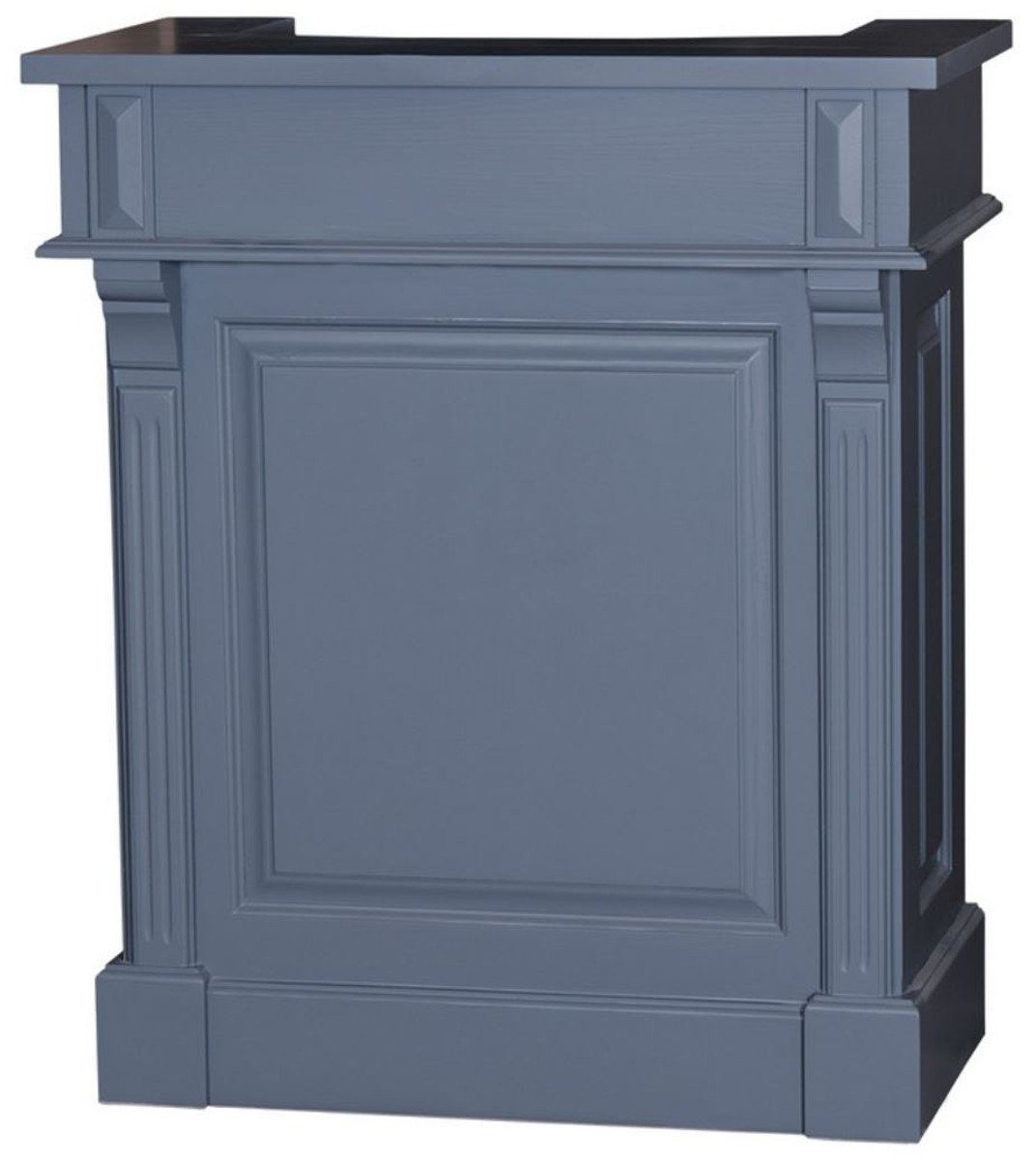 Casa Padrino Barschrank Landhausstil Theke Blau 90 x 51 x H. 107 cm - Massivholz Thekentisch mit Schublade