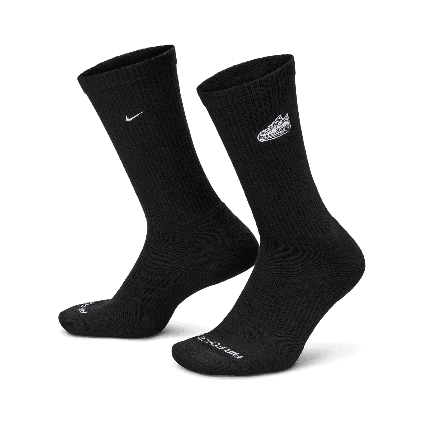 Nike Plus Crew Patch Socken Schwarz F010