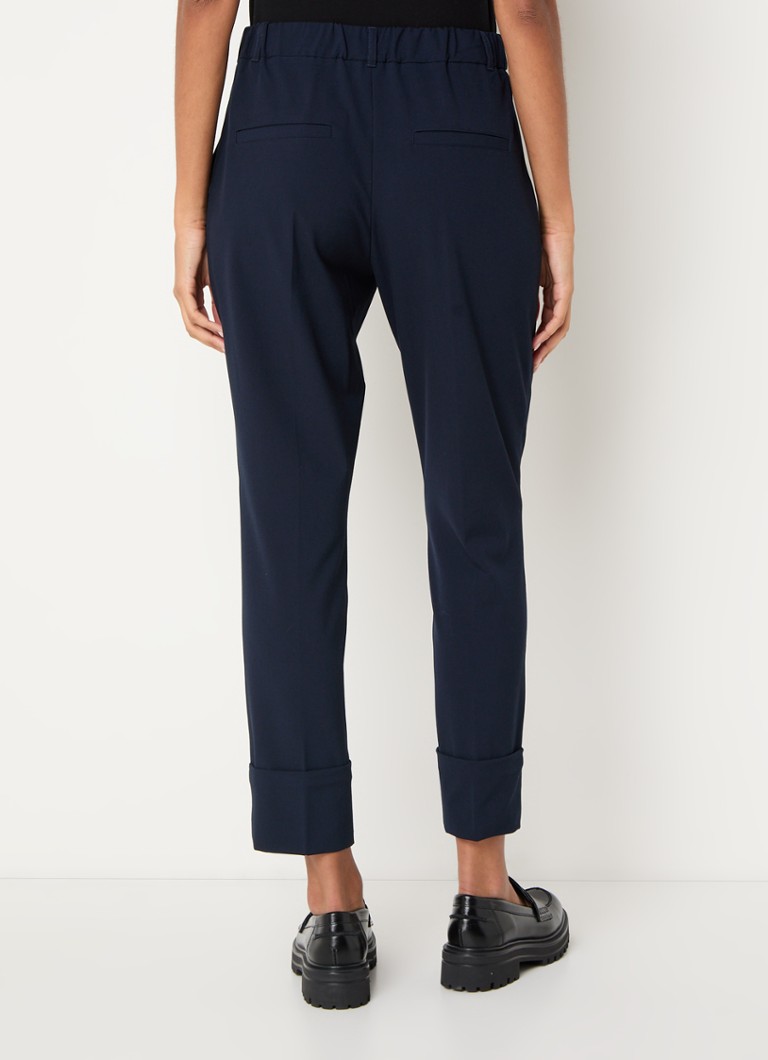 Pantalon court Summum à taille mi-haute et coupe fuselée avec poches latérales