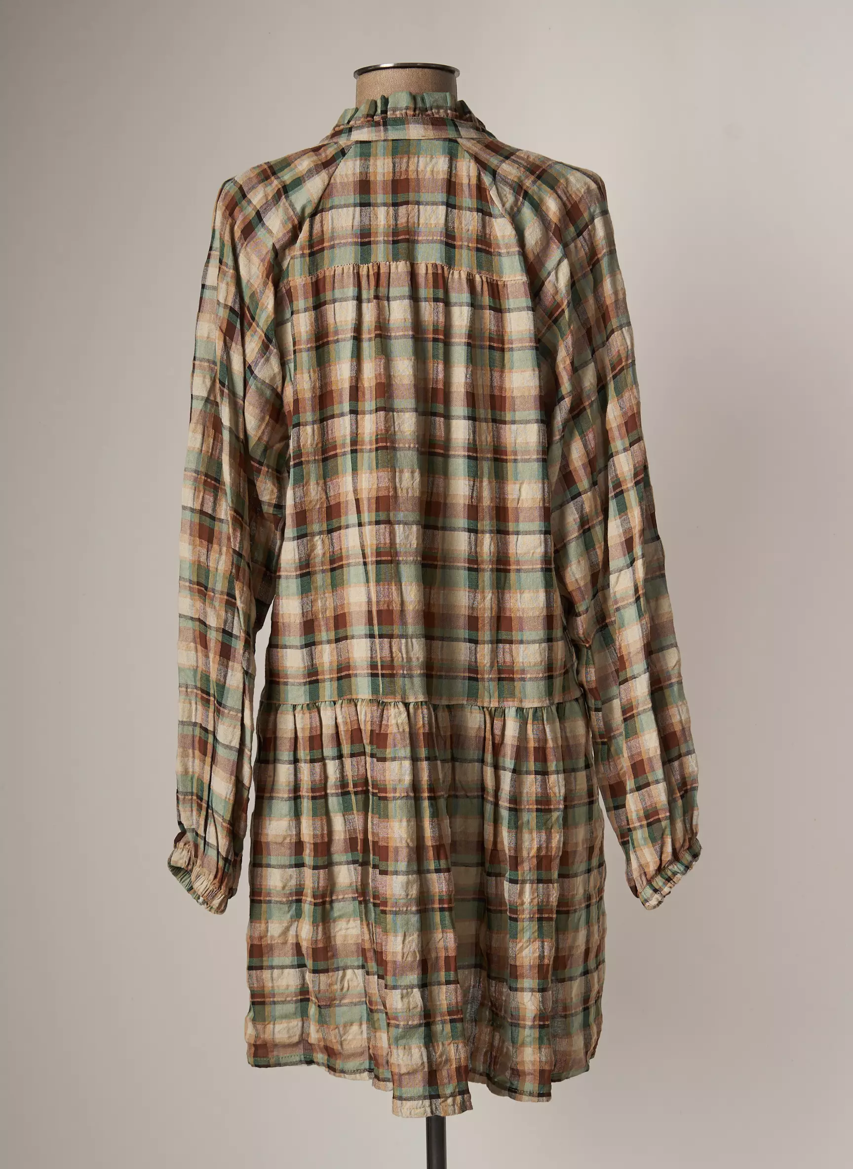Biscote Robes Mi Longues Femme couleur vert