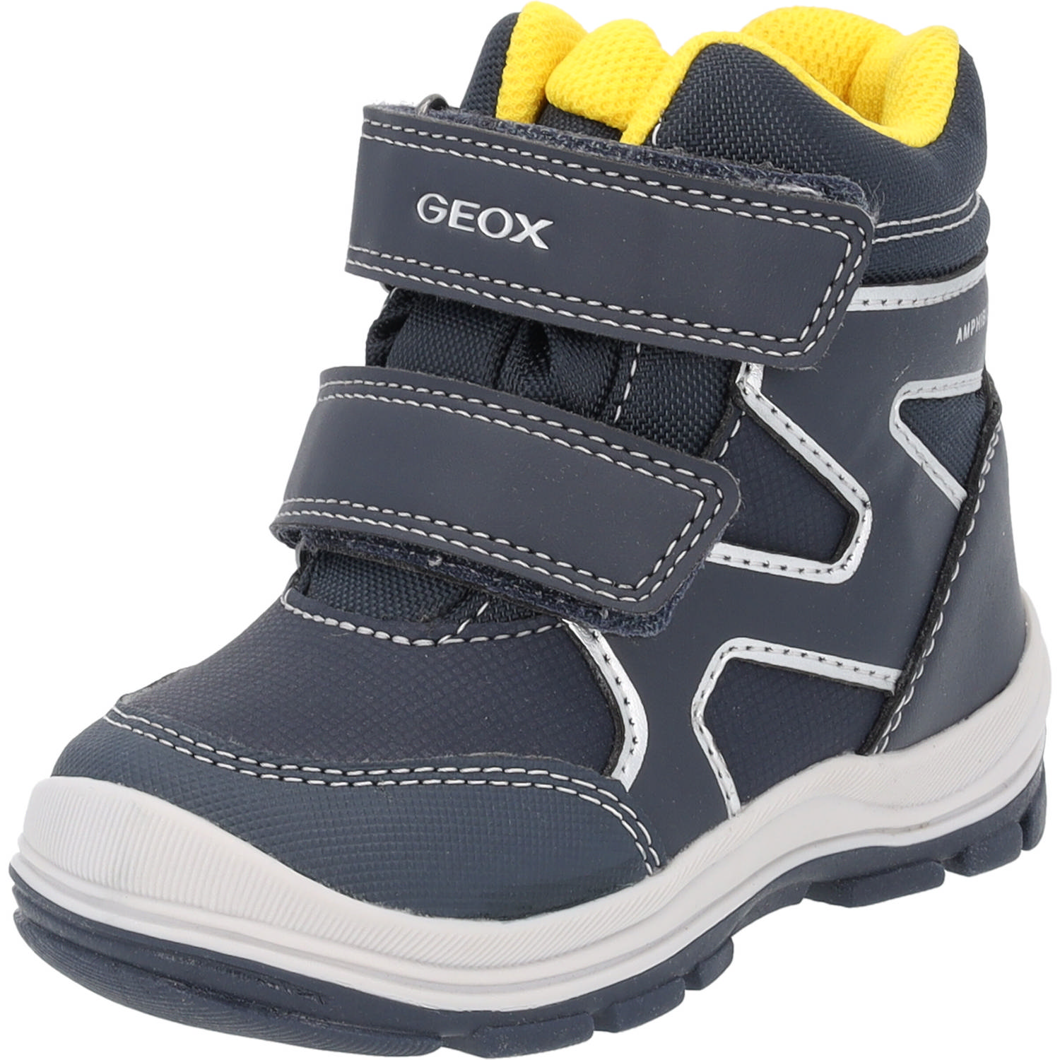 Geox B263VD, Stiefel (Kinder), Kinder, navy/yellow