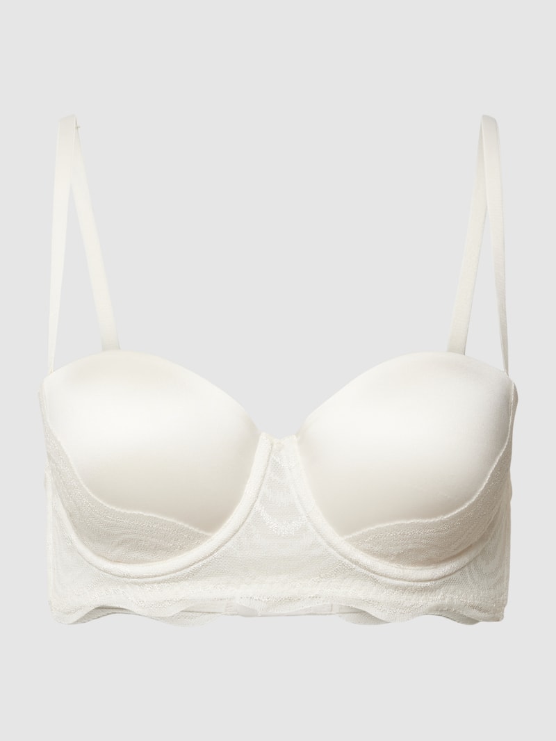 BH mit Spitzenbesatz in offwhite