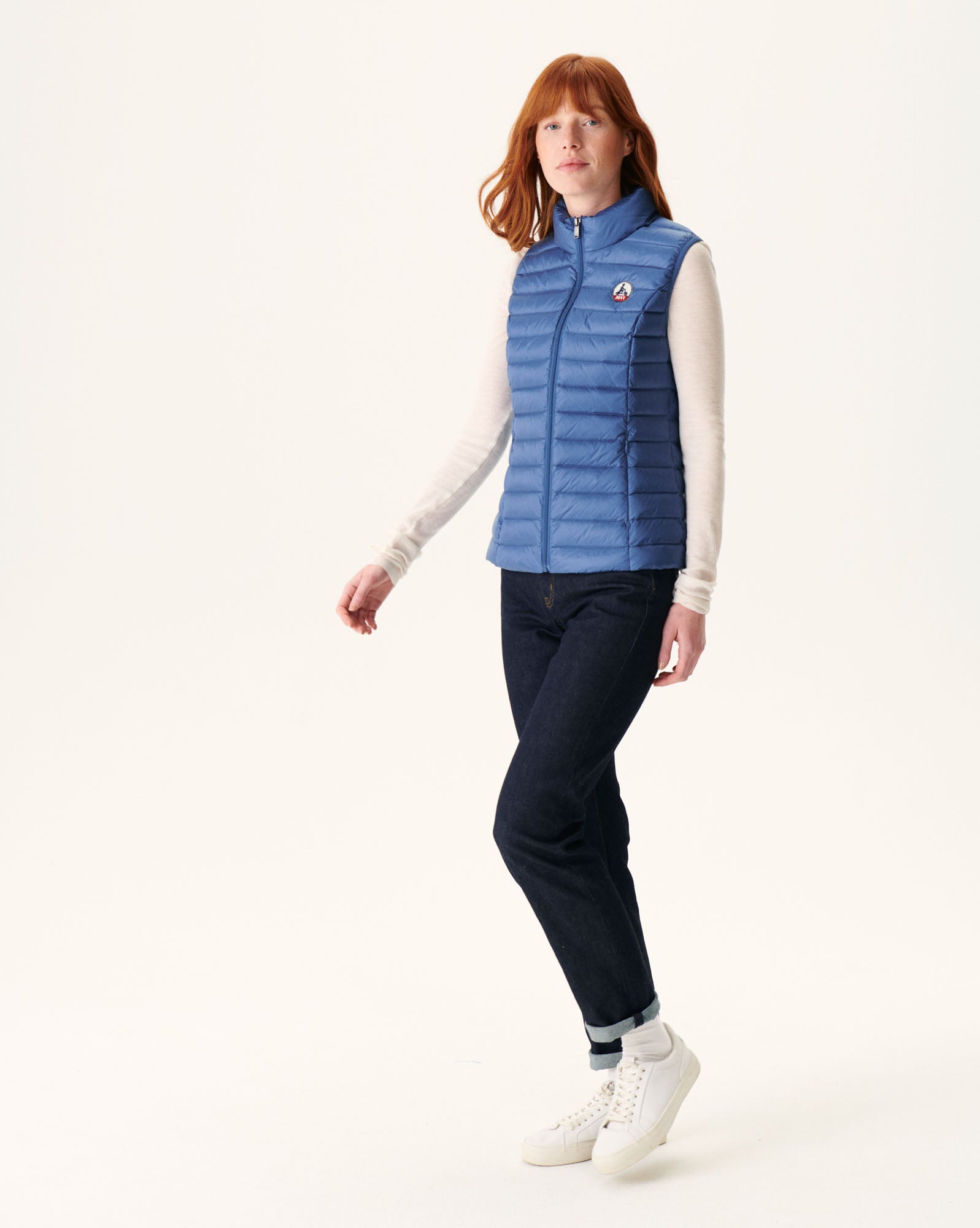 Doudoune légère sans manches Bleu jeans Seda