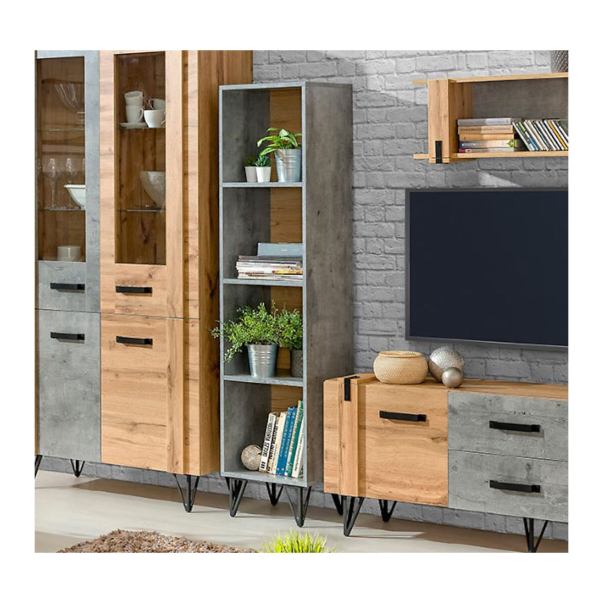 Bücherregal Standregal Milenium 35cm mit 3 Böden