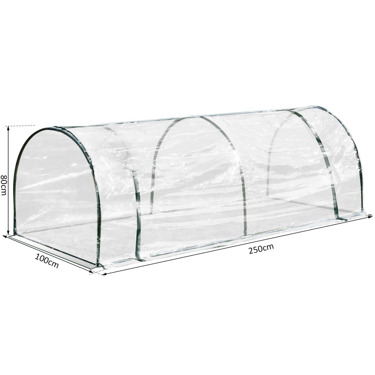 Outsunny Gewächshaus Treibhaus Frühbeet Tür Pflanzenhaus Pflanzenaufzucht PVC