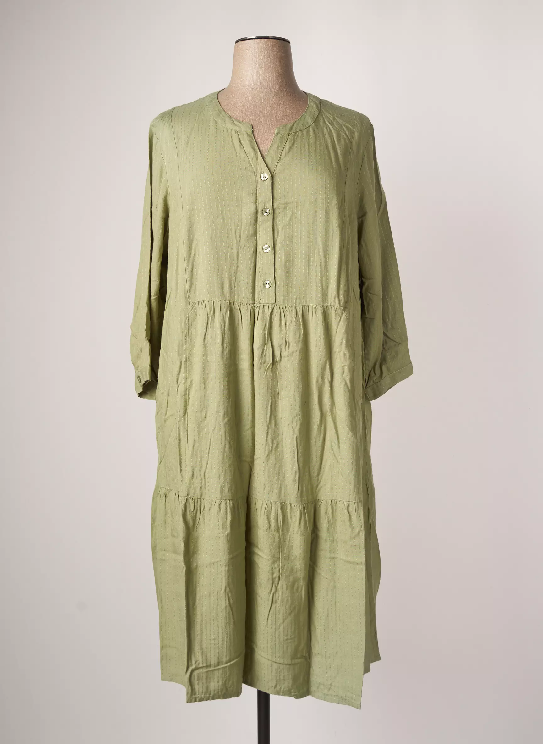Ciso Robes Longues Femme couleur vert